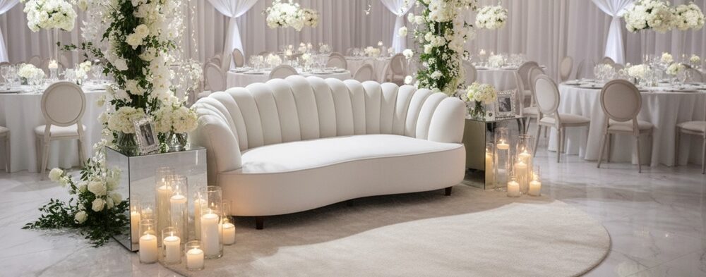 Beige Ivory 3 Seater Sofa Rental UAE
