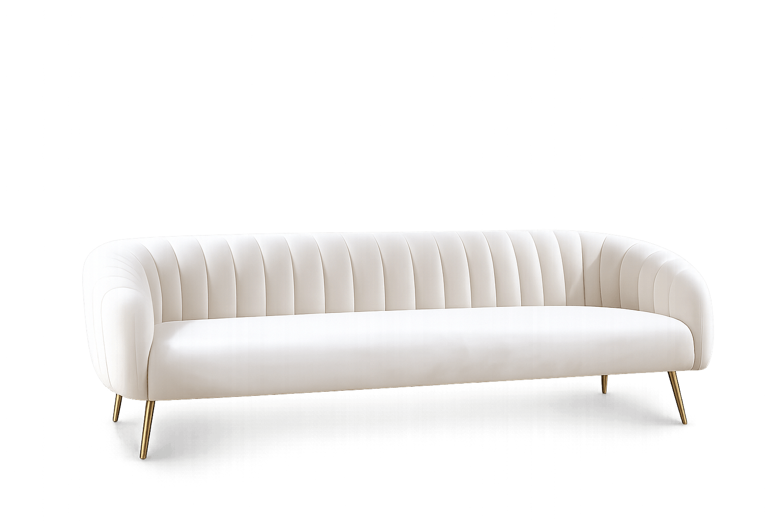 Beige Melrose 3 Seater Sofa Rental UAE