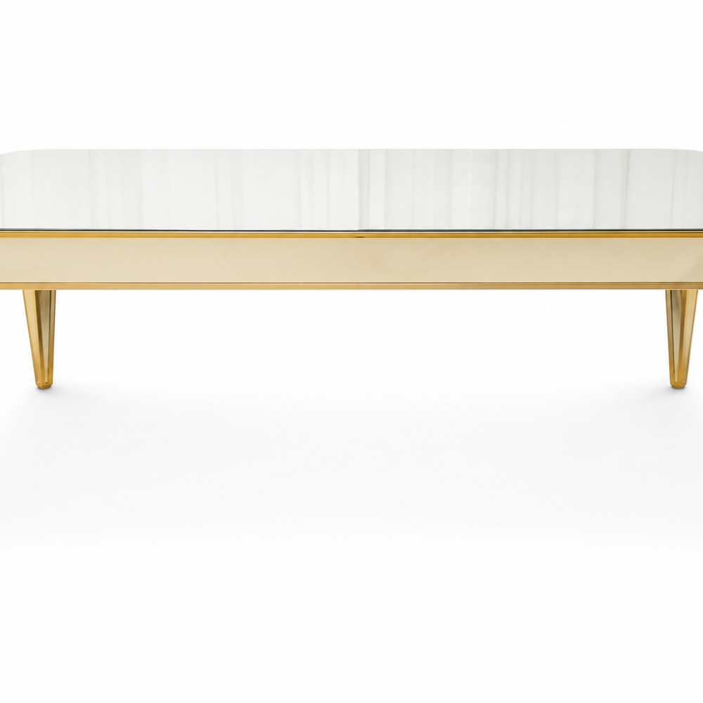 Rectangle Full Mirror Table Rental UAE