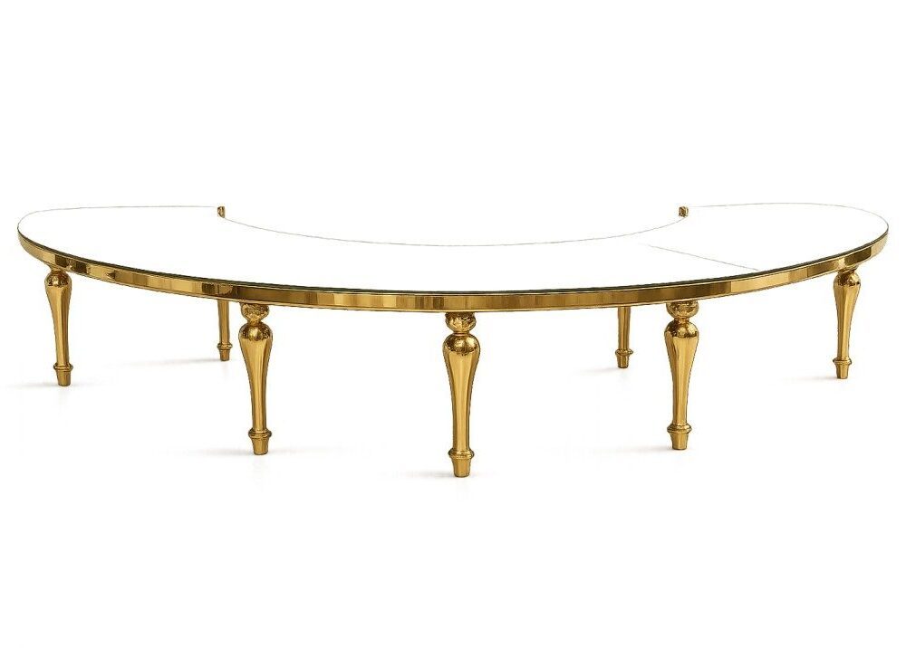 Half Moon Gold Table Rental UAE