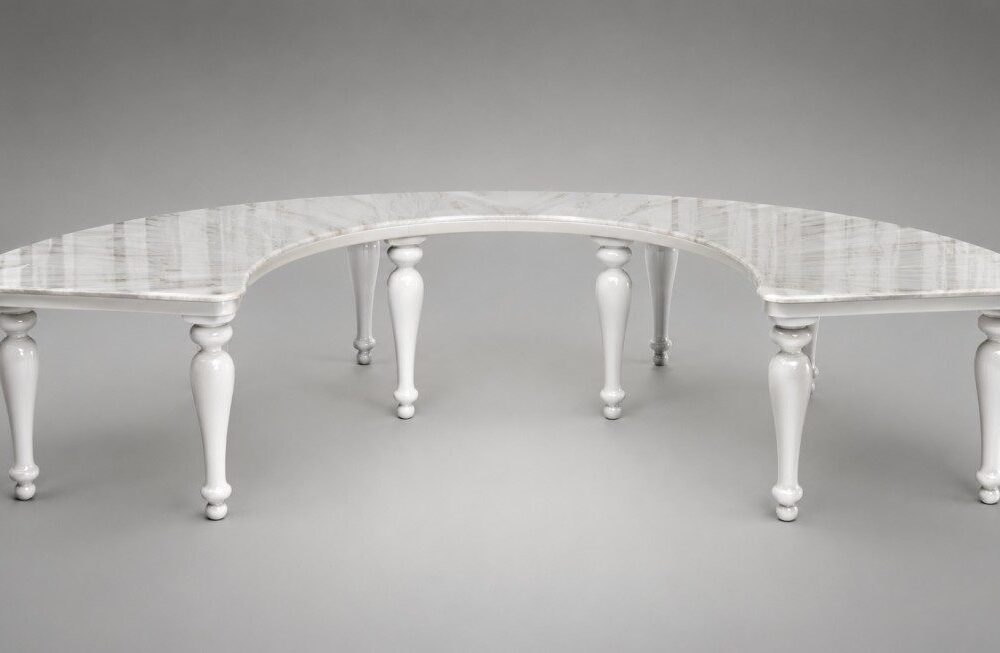 Half Moon Gold Table Rental in uae