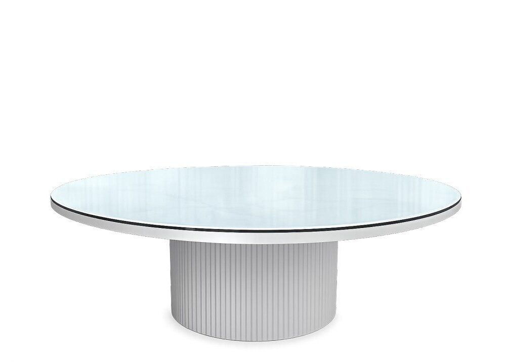 Round White Table Top Mirror Rental UAE