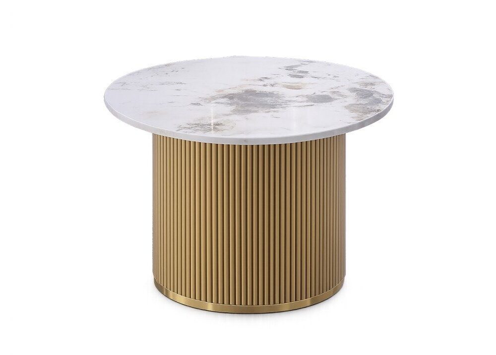 Metal Round Golden Line Table Rental UAE