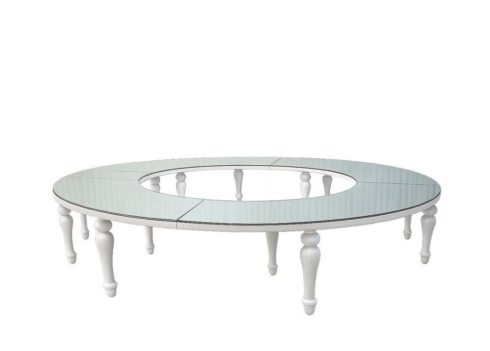 Full Circle White Table Rental UAE