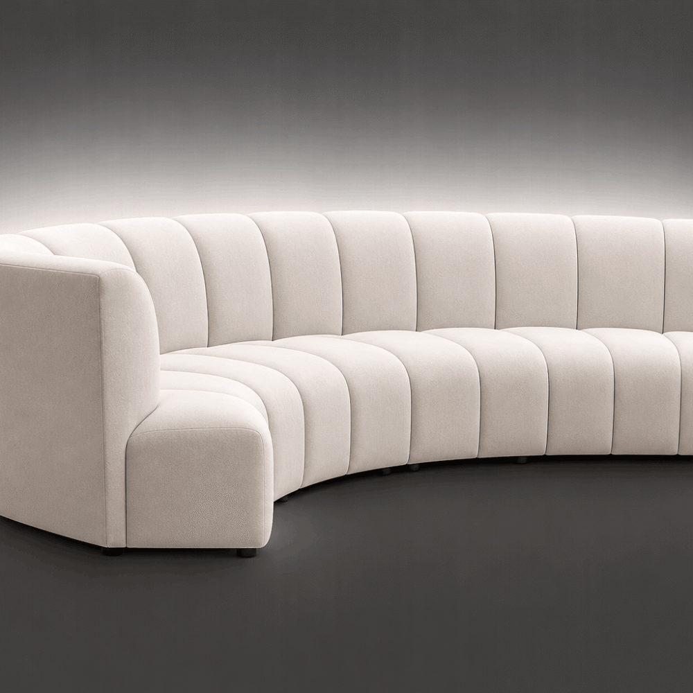 Curve 3 Seater Sofa Rental UAE