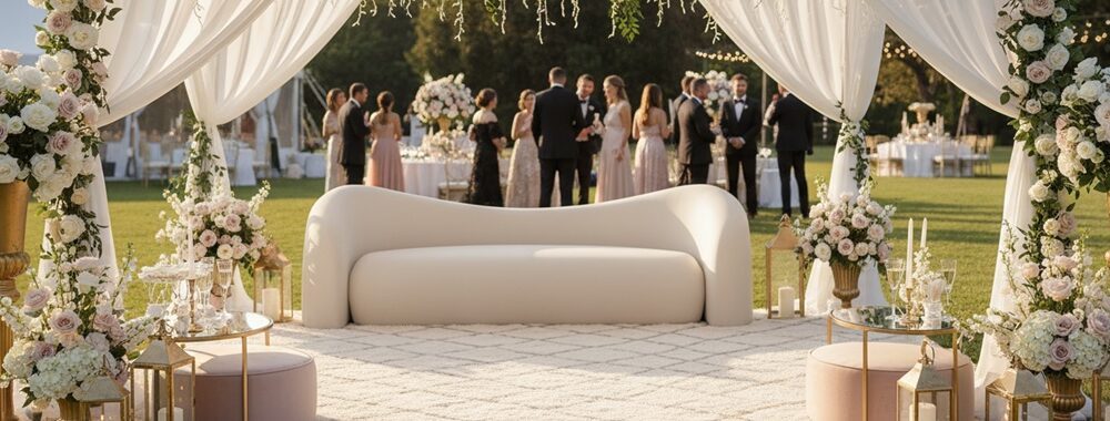 Curve Bridal Sofa Rental Dubai