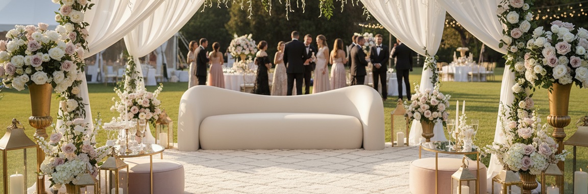 Curve Bridal Sofa Rental Dubai