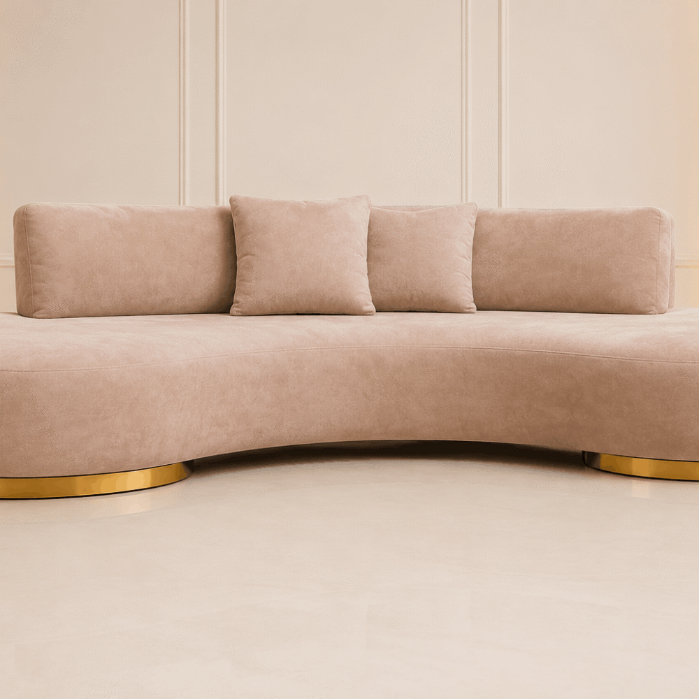 Cylindrical Bridal Sofa Rental UAE