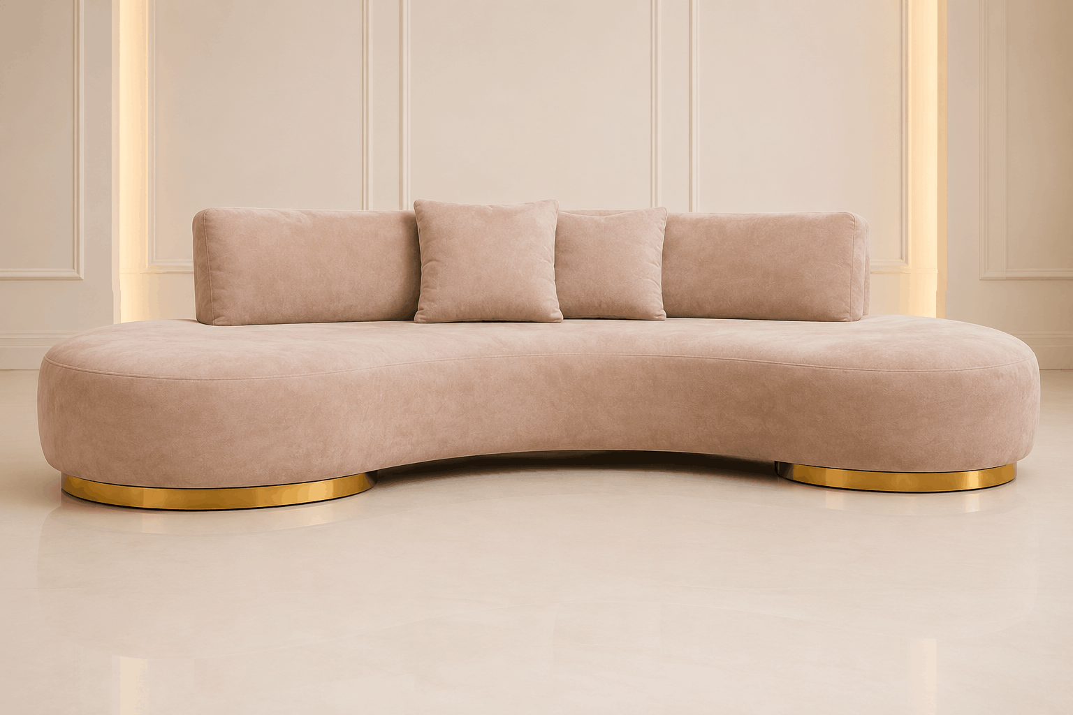 Cylindrical Bridal Sofa Rental UAE