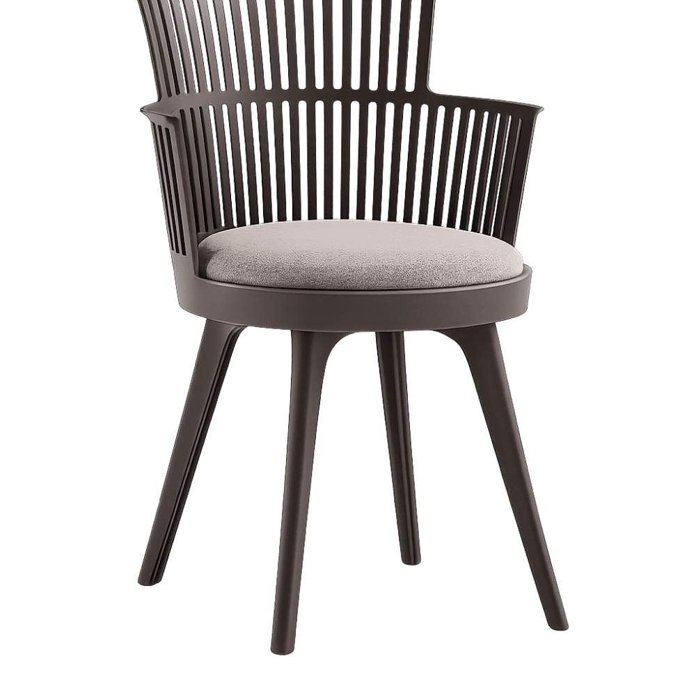 Grey Lines Dining Chair Rental UAE
