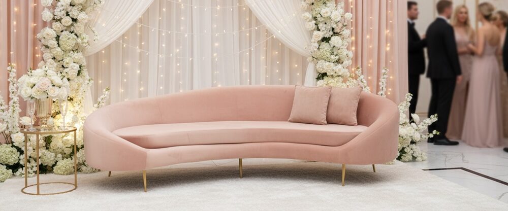 Lush White Sofa Rental dubai