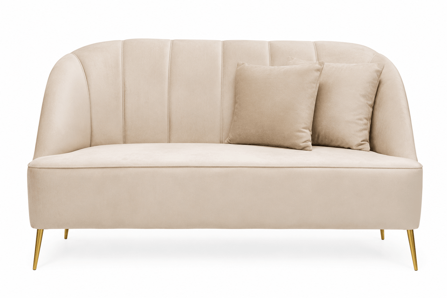 Nude 2 Seater Sofa Rental UAE